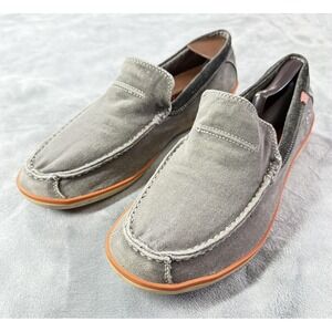 Skechers Shoes Mens Size 10.5 Gray Relaxed Fit Memory Foam Slip On Loafers